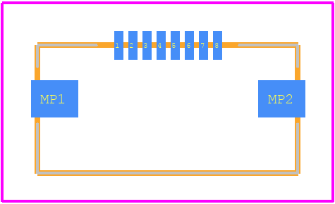 545500833 - Molex PCB footprint - Other - Other - 545500833-2