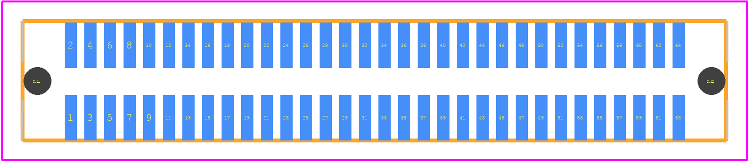 71436-0164 - Molex PCB footprint - Other - Other - 71436-0164-2