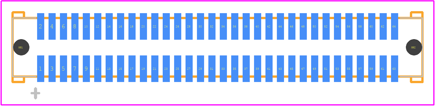 71436-1464 - Molex PCB footprint - Other - Other - 71436-1464-1