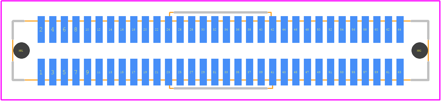 71436-2464 - Molex PCB footprint - Other - Other - 71436-2464-1