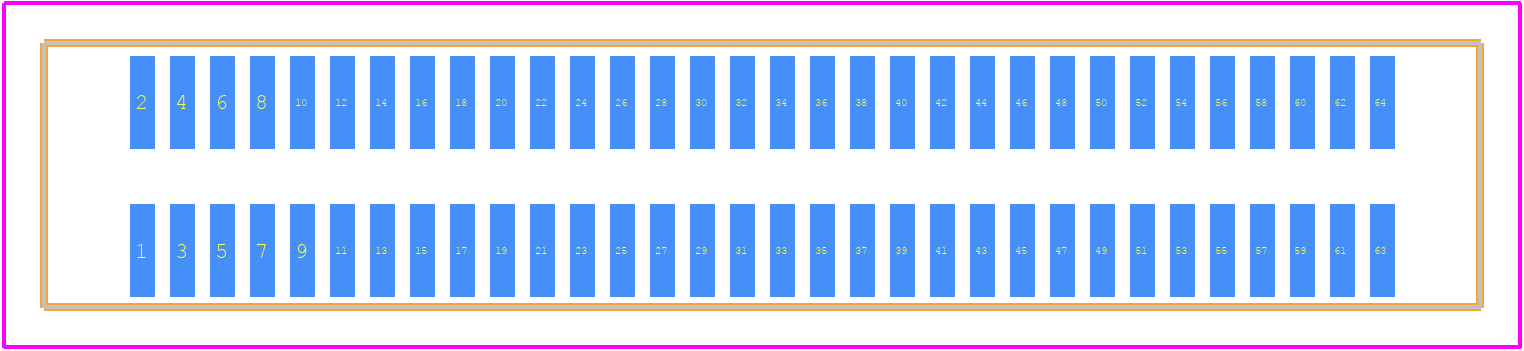 71436-2864 - Molex PCB footprint - Other - Other - 71436-2864-2