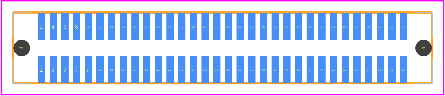 71439-3164 - Molex PCB footprint - Other - Other - 71439-3164