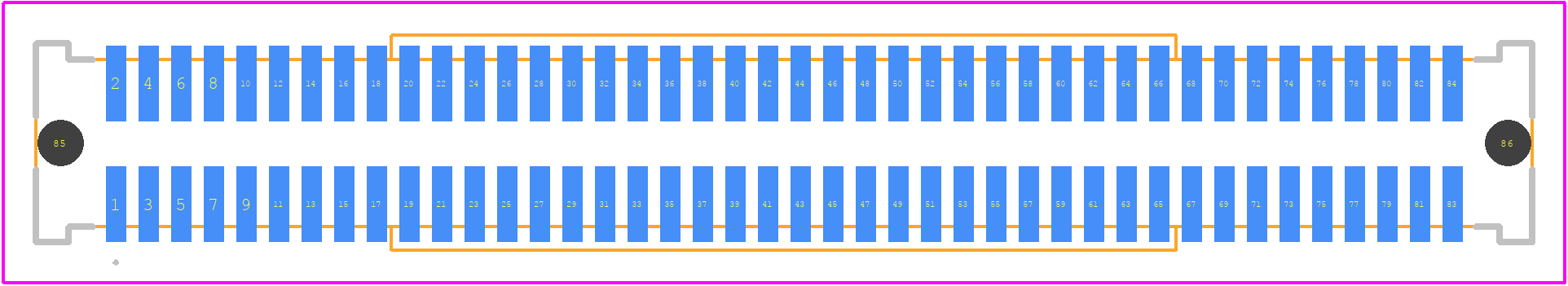 71741-0002 - Molex PCB footprint - Other - Other - 71741-0002-1