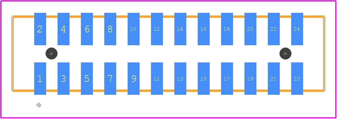 87832-2420 - Molex PCB footprint - Other - Other - 87832-2420-1