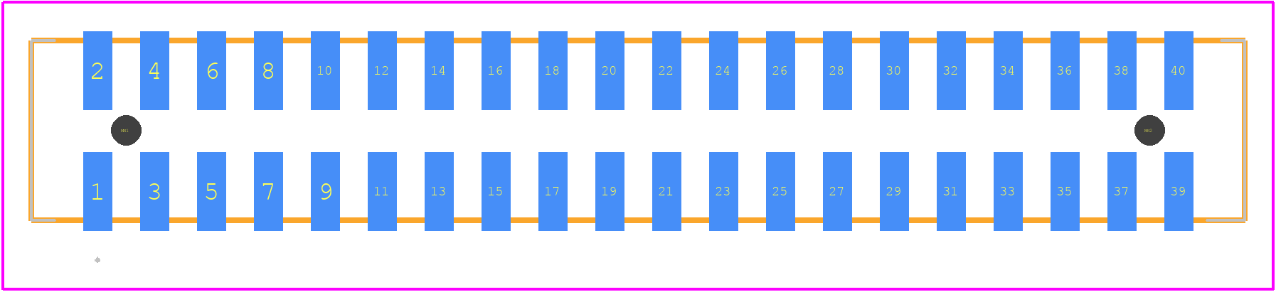 87832-4020 - Molex PCB footprint - Other - Other - 87832-4020-1