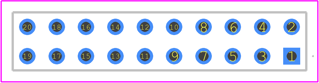 1-534998-0 - TE Connectivity PCB footprint - Other - Other - 1-534998-0-1