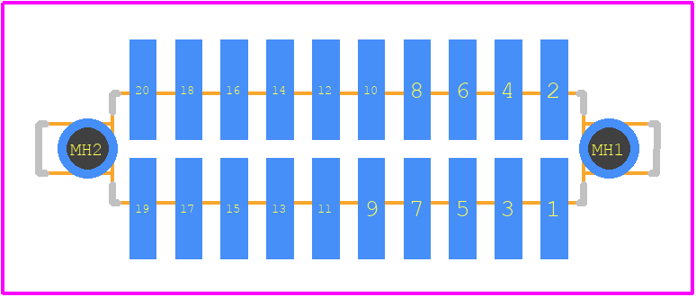 104652-2 - TE Connectivity PCB footprint - Other - Other - 104652-2-1