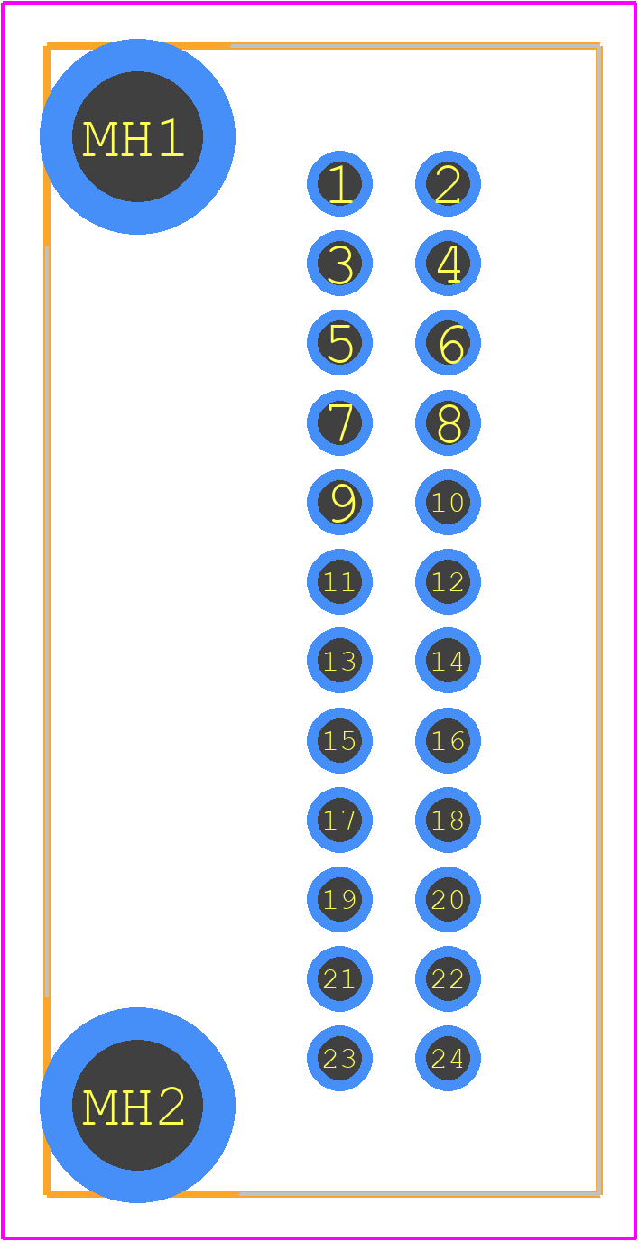 1376111-2 - TE Connectivity PCB footprint - Other - Other - 1376111-2-2