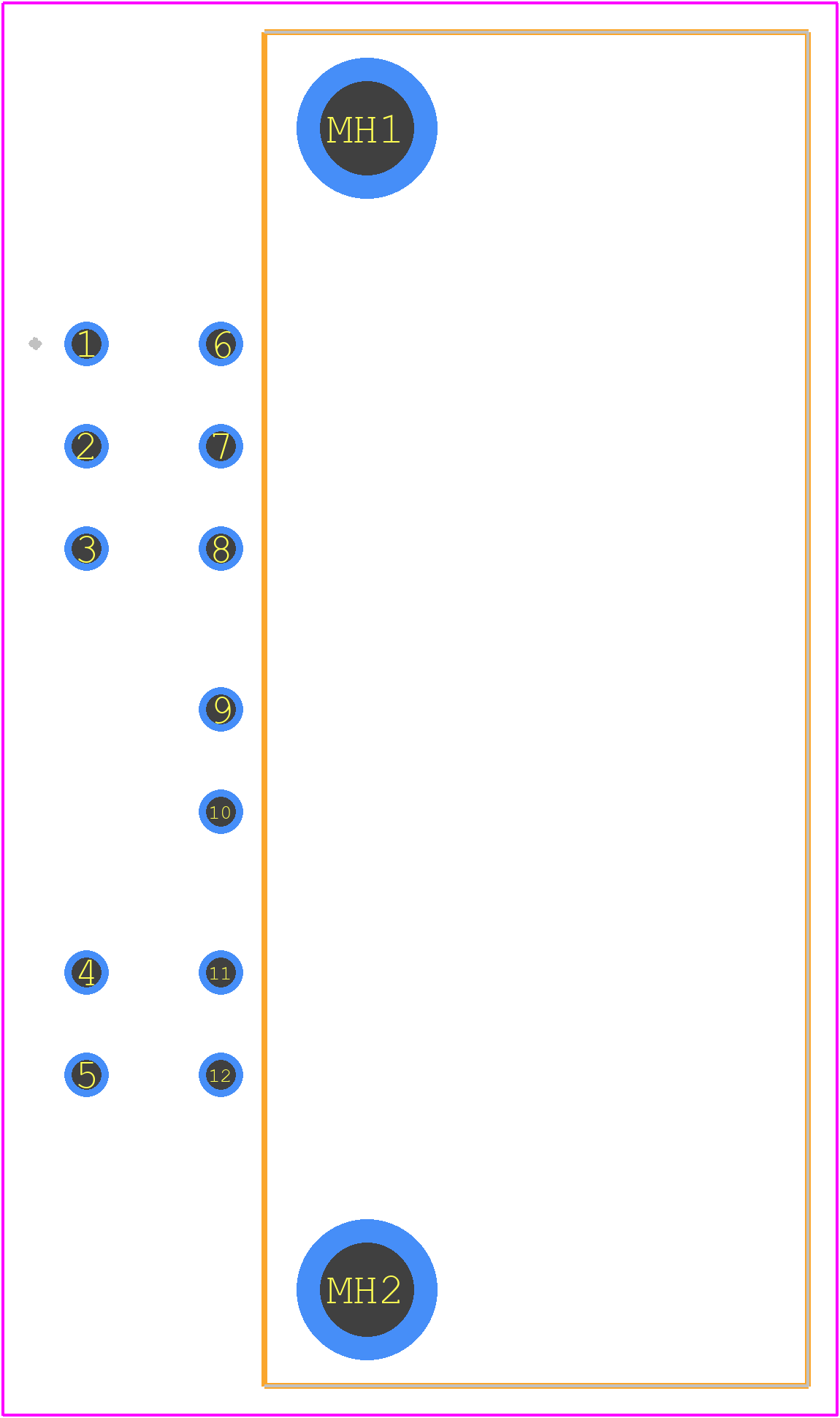 173858-6 - TE Connectivity PCB footprint - Other - Other - 173858-6-3