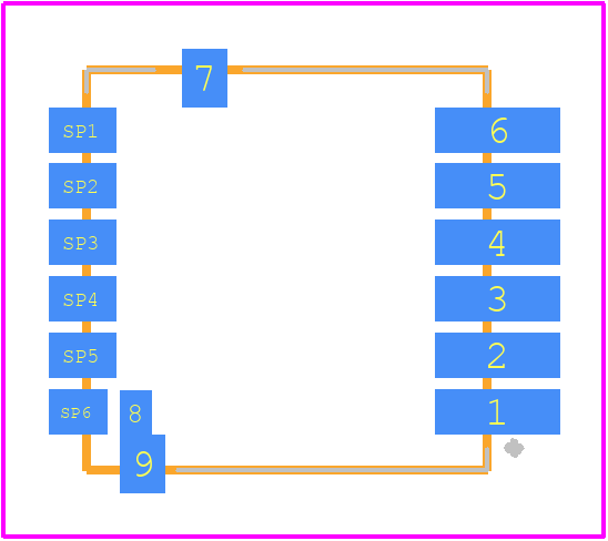 325535009-00 - TE Connectivity PCB footprint - Other - Other - 325534009-50-3