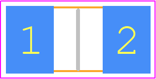 352233KJT - TE Connectivity PCB footprint - Resistor Chip - Resistor Chip - 352233KJT..