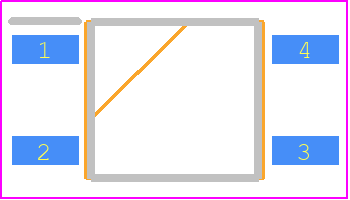 KPC354NT0A - Cosmo PCB footprint - Small Outline Packages - Small Outline Packages - 4-pin Mini-Flat