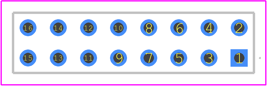 5-534206-8 - TE Connectivity PCB footprint - Other - Other - 5-534206-8-4