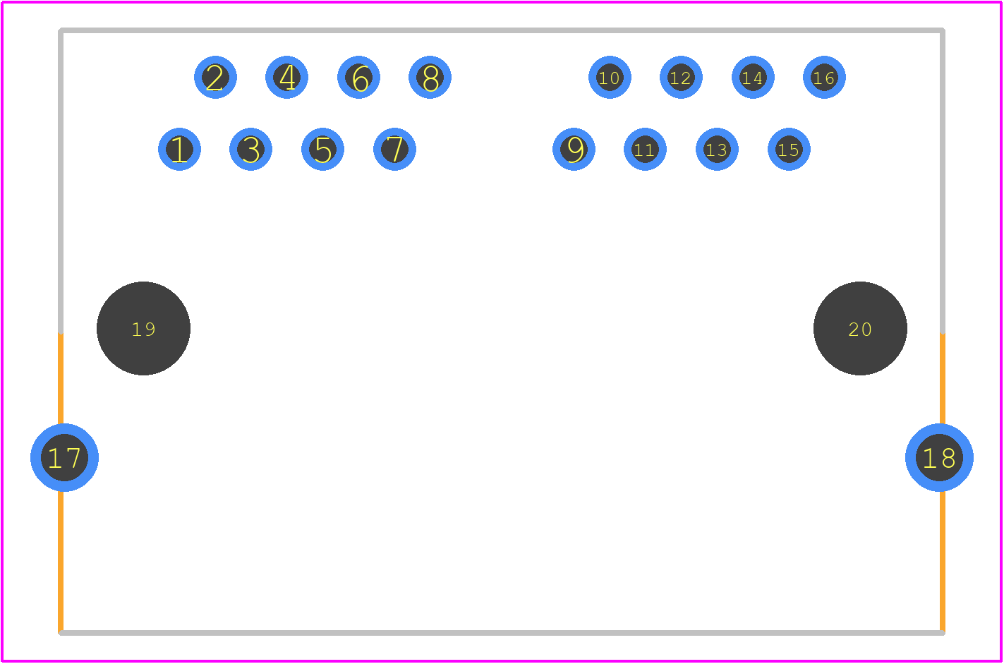 5406443-1 - TE Connectivity PCB footprint - Other - Other - 5406443-1