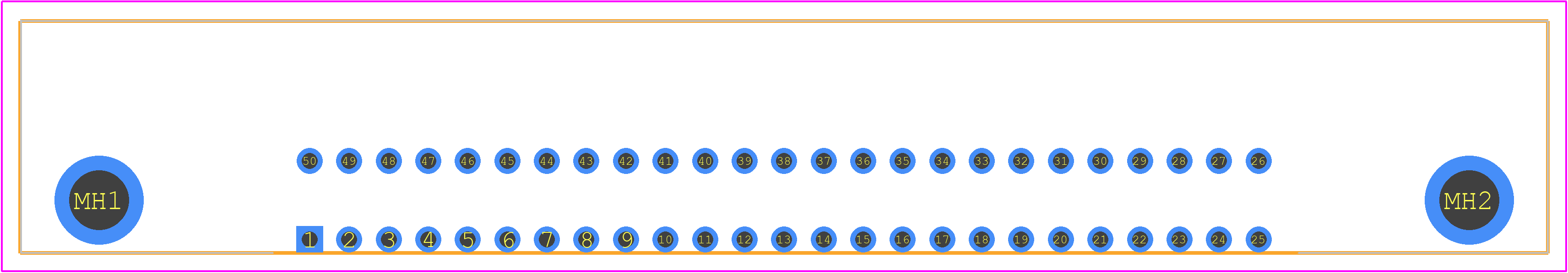 5555149-1 - TE Connectivity PCB footprint - Other - Other - 5555149-1-1