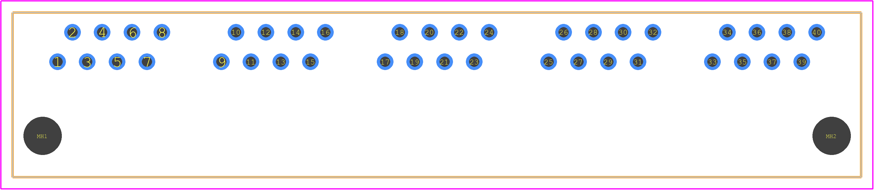 5557563-1 - TE Connectivity PCB footprint - Other - Other - 5557563-1-1