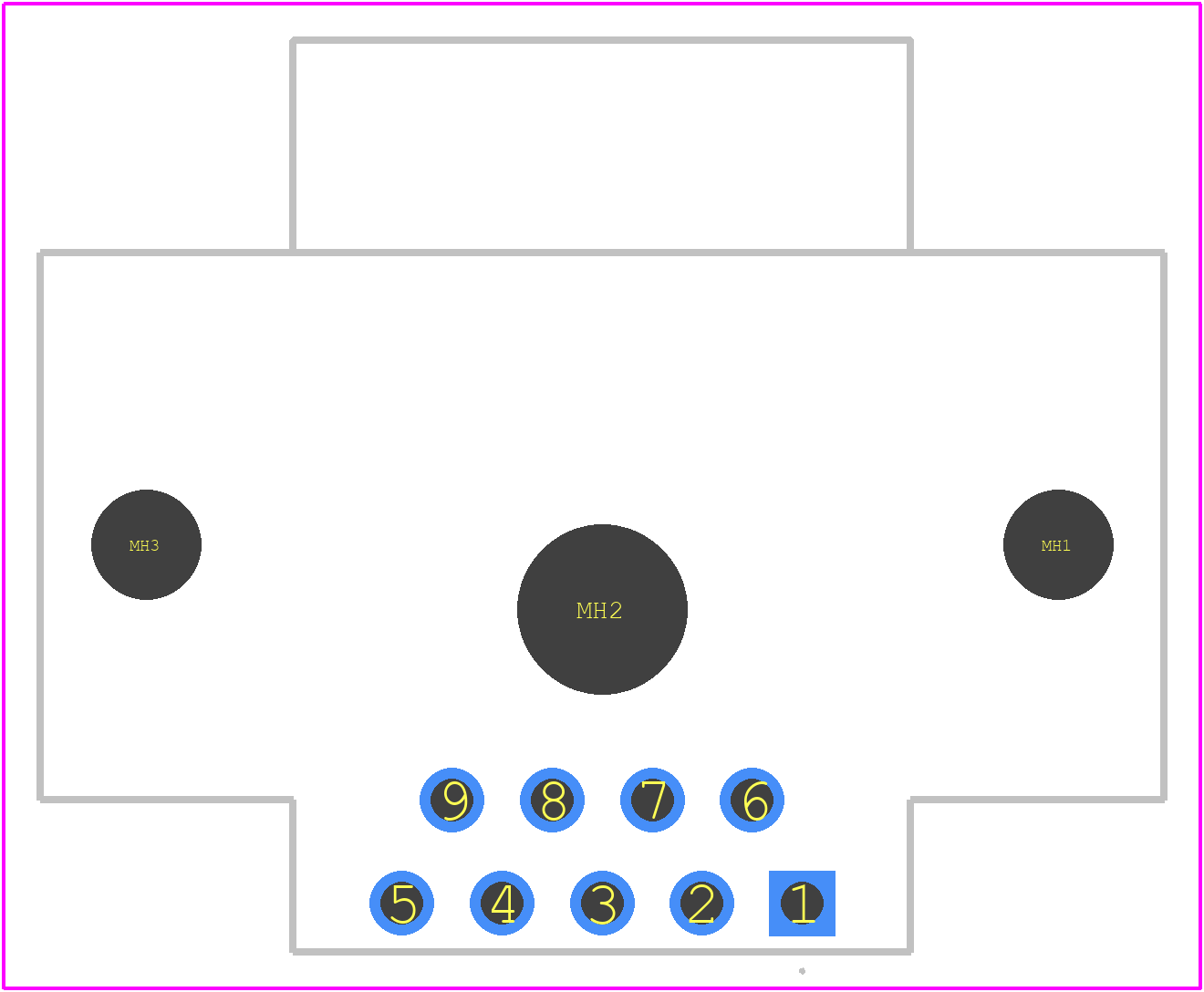 5745001-3 - TE Connectivity PCB footprint - Other - Other - 5745001-3-1