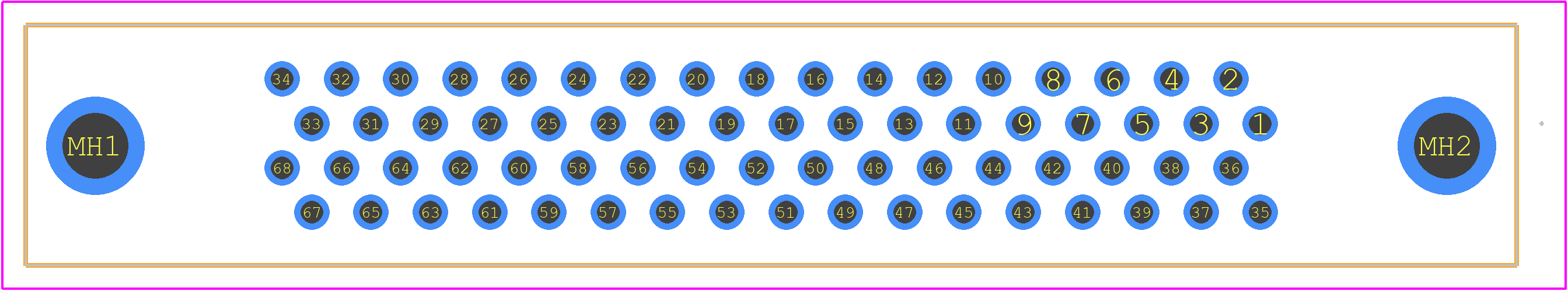 5749721-7 - TE Connectivity PCB footprint - Other - Other - 5749721-7-1