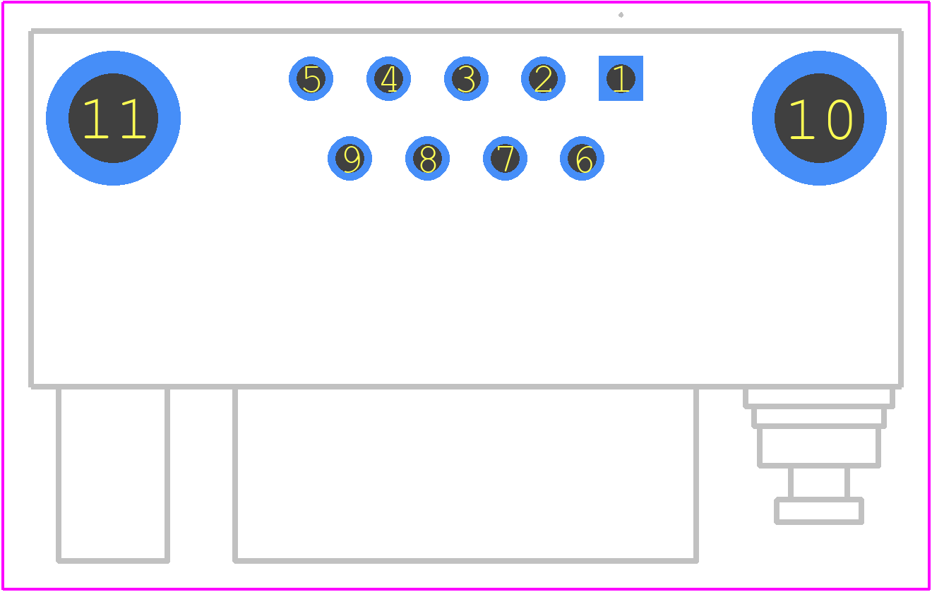 747844-4 - TE Connectivity PCB footprint - Other - Other - 747844-4-1