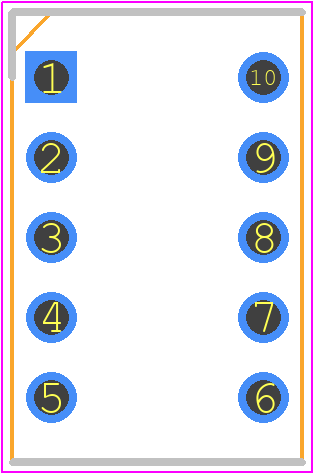 TOS-3124DMG-9B4 - OAsis PCB footprint - Dual-In-Line Sockets - Dual-In-Line Sockets - dip-10
