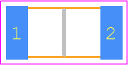 CRGS2010J15R - TE Connectivity PCB footprint - Resistor Chip - Resistor Chip - CRGS2010