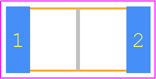 RLP73K3AR33JTE - TE Connectivity PCB footprint - Resistor Chip - Resistor Chip - 2512 (3A) (R010-R099)