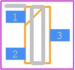 XP231P0201TR-G - Torex PCB footprint - SOT23 (3-Pin) - SOT23 (3-Pin) - SOT-23（TO-236）