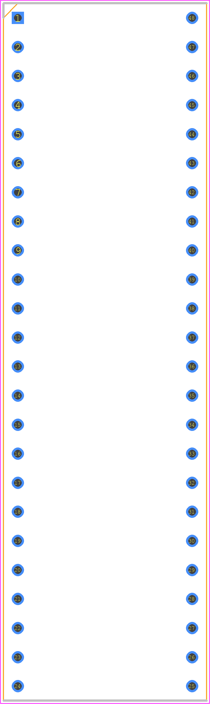 151-10-648-00-009000 - Mill-Max PCB footprint - Dual-In-Line Sockets - Dual-In-Line Sockets - 151-10-648-00-009000