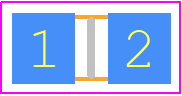 TLM2BDR020FTE - TE Connectivity PCB footprint - Resistor Chip - Resistor Chip - TLM2BDR020FTE