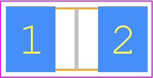 TLM3AER011FTE - TE Connectivity PCB footprint - Resistor Chip - Resistor Chip - TLM3AER011FTE