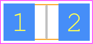 TLR3A30DR001FTDG - TE Connectivity PCB footprint - Resistor Chip - Resistor Chip - TLR3A30DR001FTDG