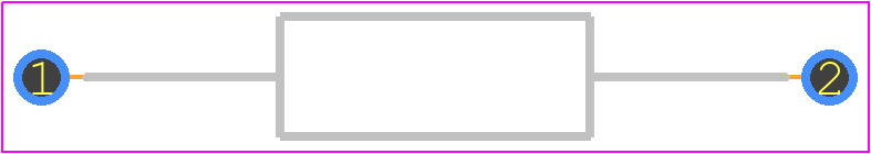 UPF25B5K0V - TE Connectivity PCB footprint - Resistors, Axial Diameter Horizontal Mounting - Resistors, Axial Diameter Horizontal Mounting - UPF25_11