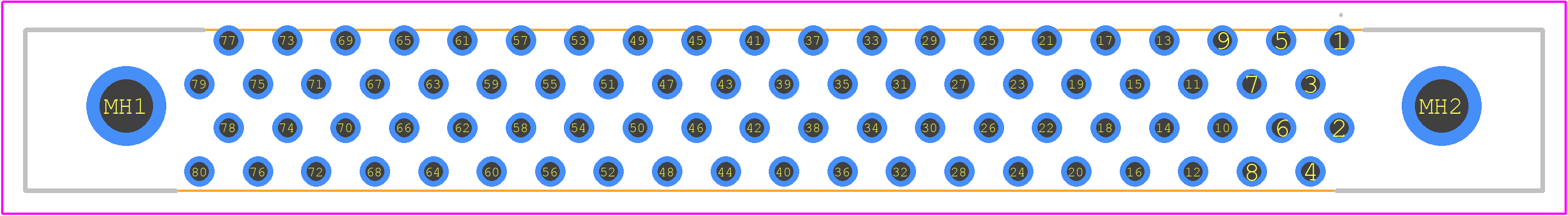 P50E-080P1-S1-EA - 3M PCB footprint - Other - Other - P50E-080P1-S1-EA-2