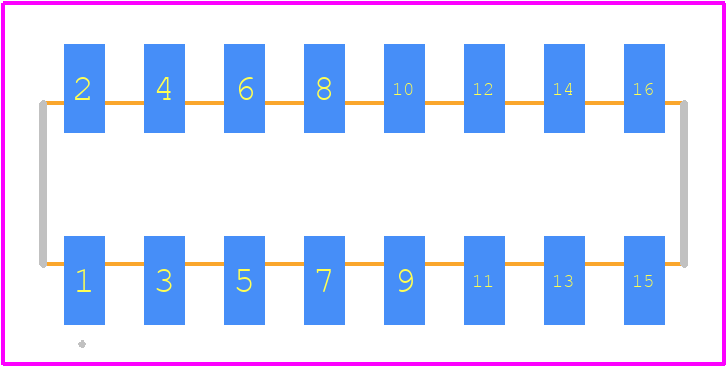 A3-16DA-2SV(71) - Hirose PCB footprint - Other - Other - A3-16DA-2SV(71)-1