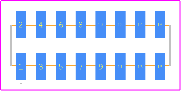 A3-16PA-2SV(71) - Hirose PCB footprint - Other - Other - A3-16PA-2SV(71)-5