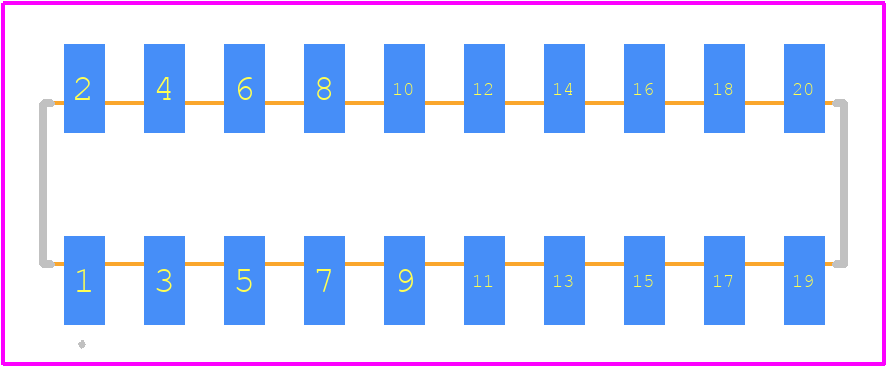 A3-20DA-2SV(71) - Hirose PCB footprint - Other - Other - A3-20DA-2SV(71)-1