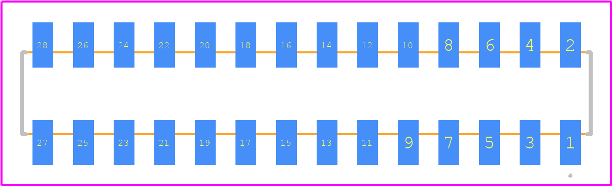 A3-28DA-2SV(71) - Hirose PCB footprint - Other - Other - A3-28DA-2SV(71)-2