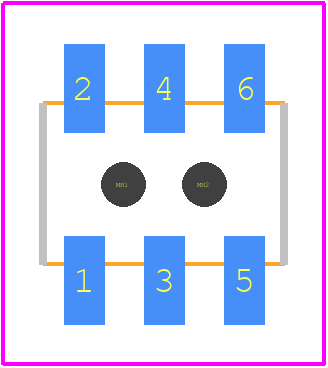 A3A-6DA-2SV(71) - Hirose PCB footprint - Other - Other - A3A-6DA-2SV(71)-2