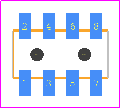 A3A-8DA-2SV(71) - Hirose PCB footprint - Other - Other - A3A-8DA-2SV(71)-1