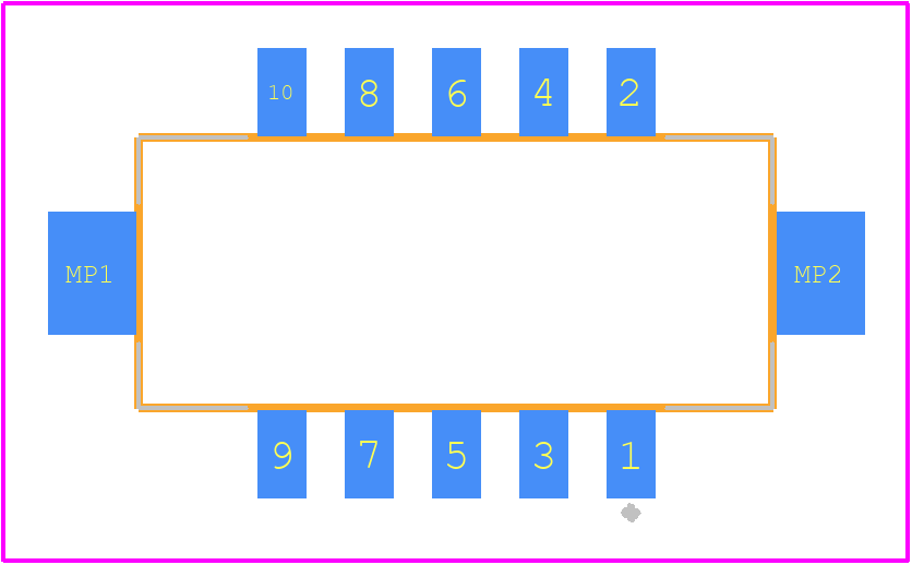 DF11C-10DP-2V(57) - Hirose PCB footprint - Other - Other - DF11C-10DP-2V(57)-2