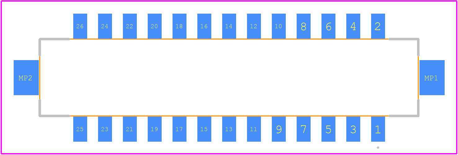 DF11C-26DP-2V(57) - Hirose PCB footprint - Other - Other - DF11C-26DP-2V(57)-2