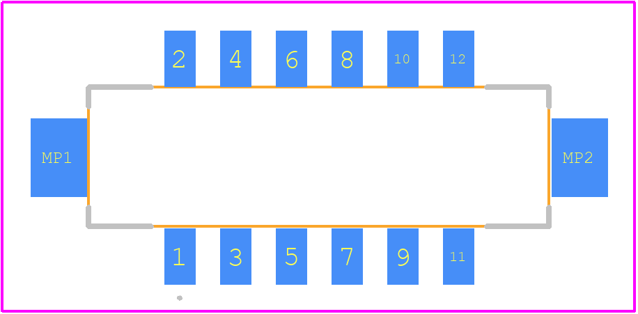 DF11CZ-12DS-2V(22) - Hirose PCB footprint - Other - Other - DF11CZ-12DS-2V(22)-2