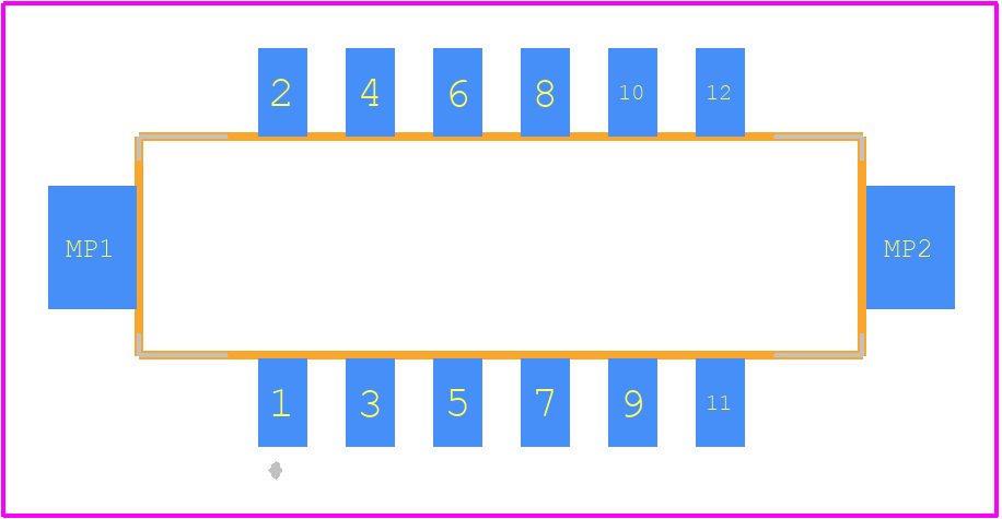 DF11CZ-12DS-2V(52) - Hirose PCB footprint - Other - Other - DF11CZ-12DS-2V(52)-2