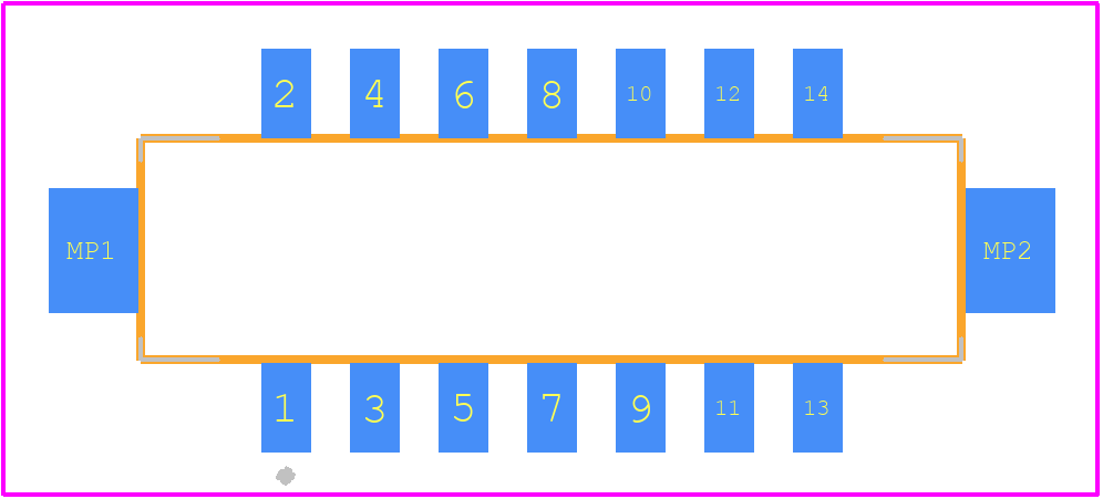 DF11CZ-14DS-2V(52) - Hirose PCB footprint - Other - Other - DF11CZ-14DS-2V(52)-4
