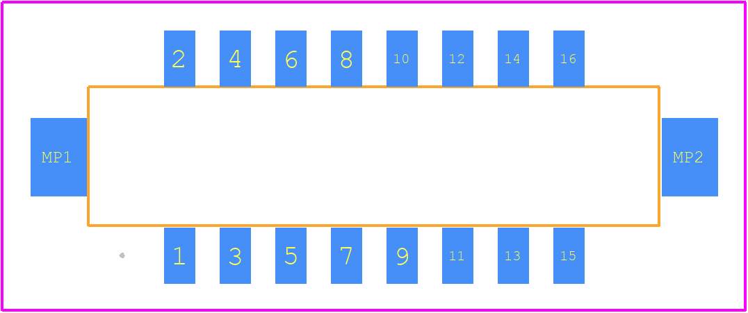 DF11CZ-16DS-2V(52) - Hirose PCB footprint - Other - Other - DF11CZ-16DS-2V(52)-1