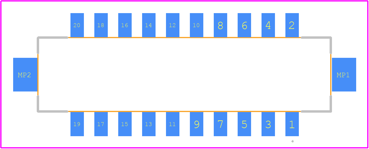 DF11CZ-20DP-2V(27) - Hirose PCB footprint - Other - Other - DF11CZ-20DP-2V(27)-3