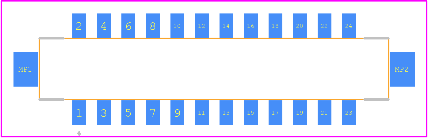 DF11CZ-24DS-2V(22) - Hirose PCB footprint - Other - Other - DF11CZ-24DS-2V(22)-4