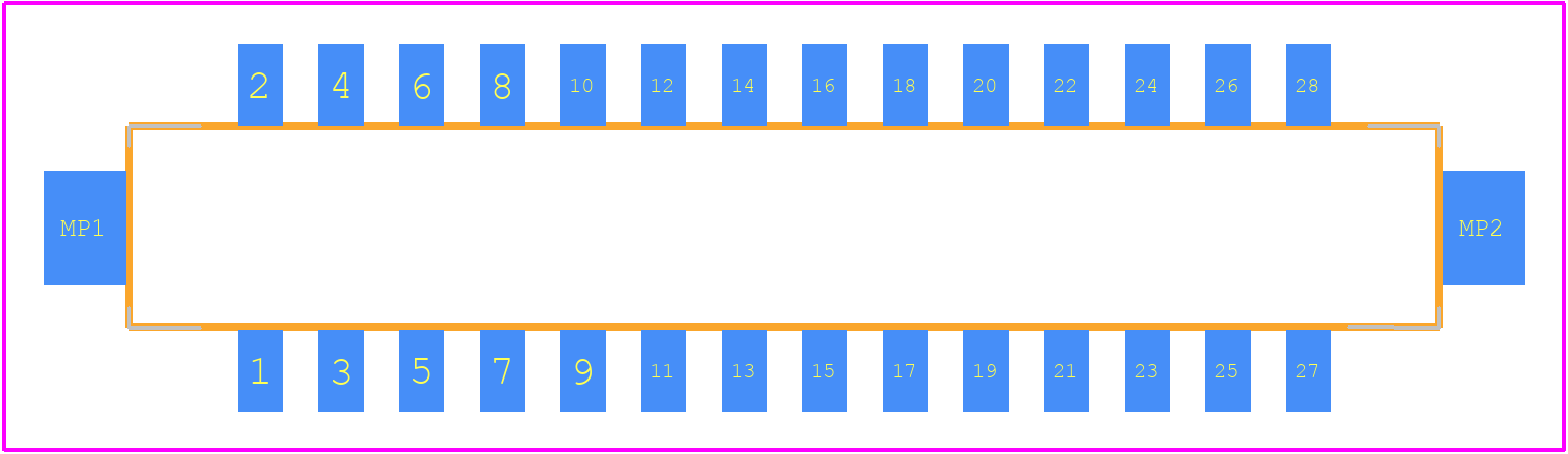 DF11CZ-28DS-2V(22) - Hirose PCB footprint - Other - Other - DF11CZ-28DS-2V(22)-1