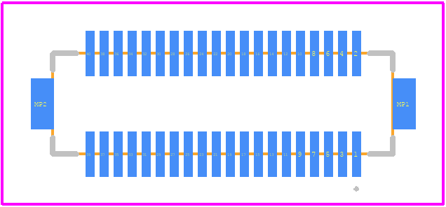 DF12B(3.0)-40DS-0.5V(86) - Hirose PCB footprint - Other - Other - DF12B(3.0)-40DS-0.5V(86)-6