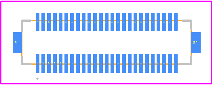 DF12B(3.0)-50DP-0.5V(86) - Hirose PCB footprint - Other - Other - DF12B(3.0)-50DP-0.5V(86)-3
